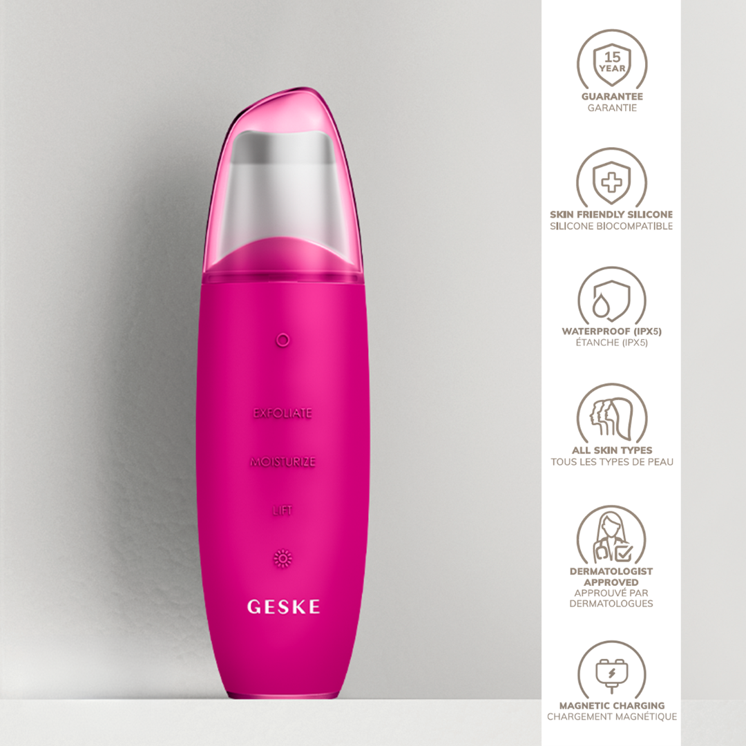 Geske SmartAppGuided™ MicroCurrent Skin Scrubber & Blackhead Remover | 9 in 1