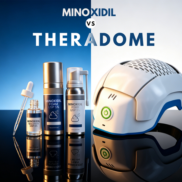 Minoxidil or Theradome LLLT? Side Effects, Cost, Result & Usage Breakdown
