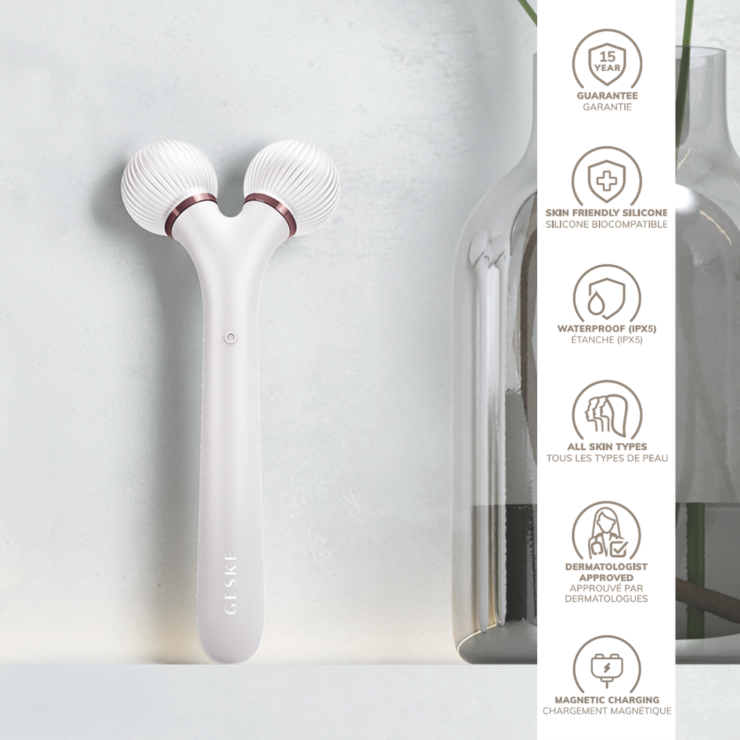 Geske SmartAppGuided™ Sonic Facial Roller (4 in 1)