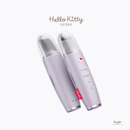 Hello Kitty Geske SmartAppGuided™ MicroCurrent Skin Scrubber &amp; Blackhead Remover | 9 in 1