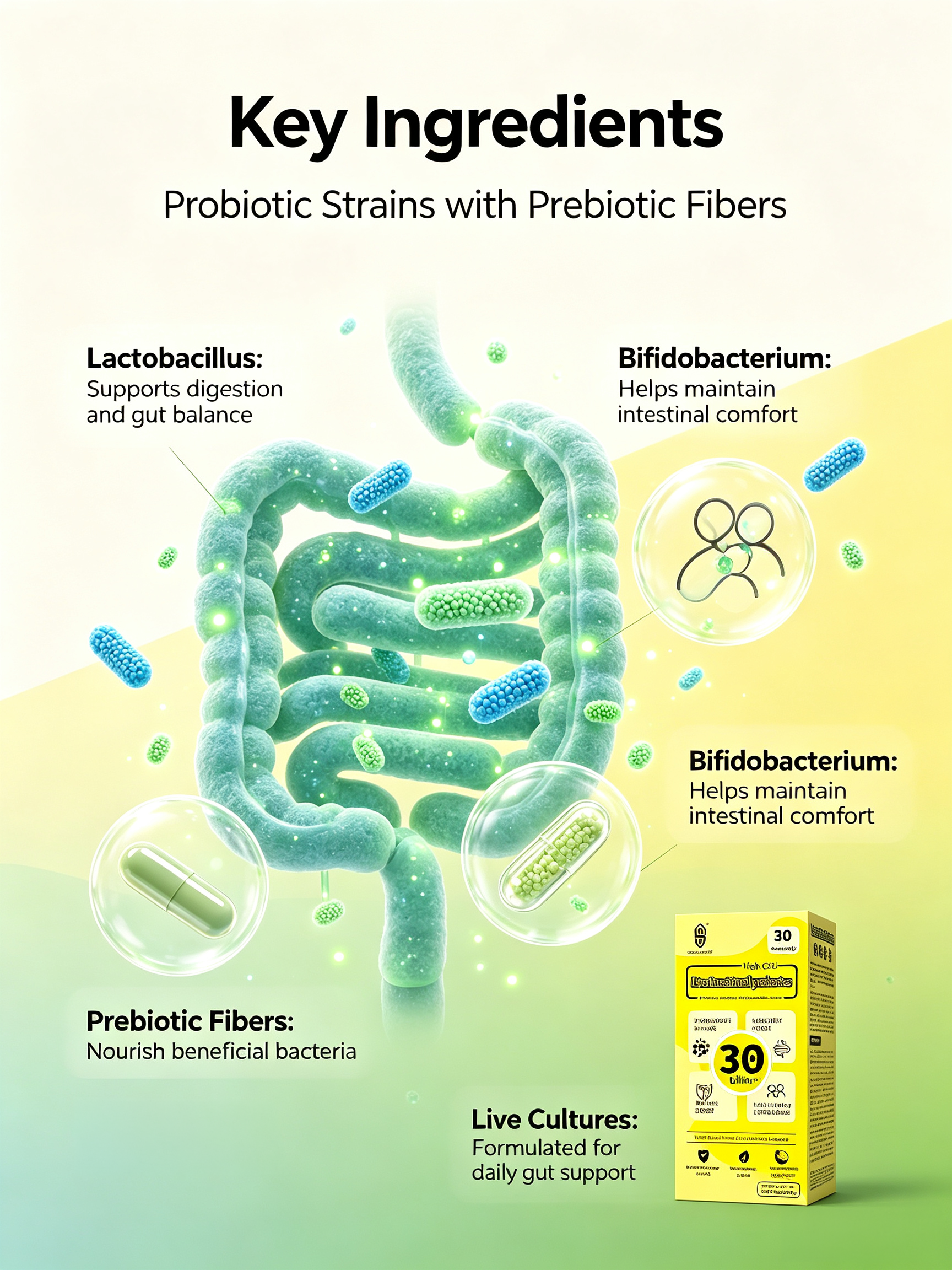 SINGCHOICE Live Intestinal Probiotics