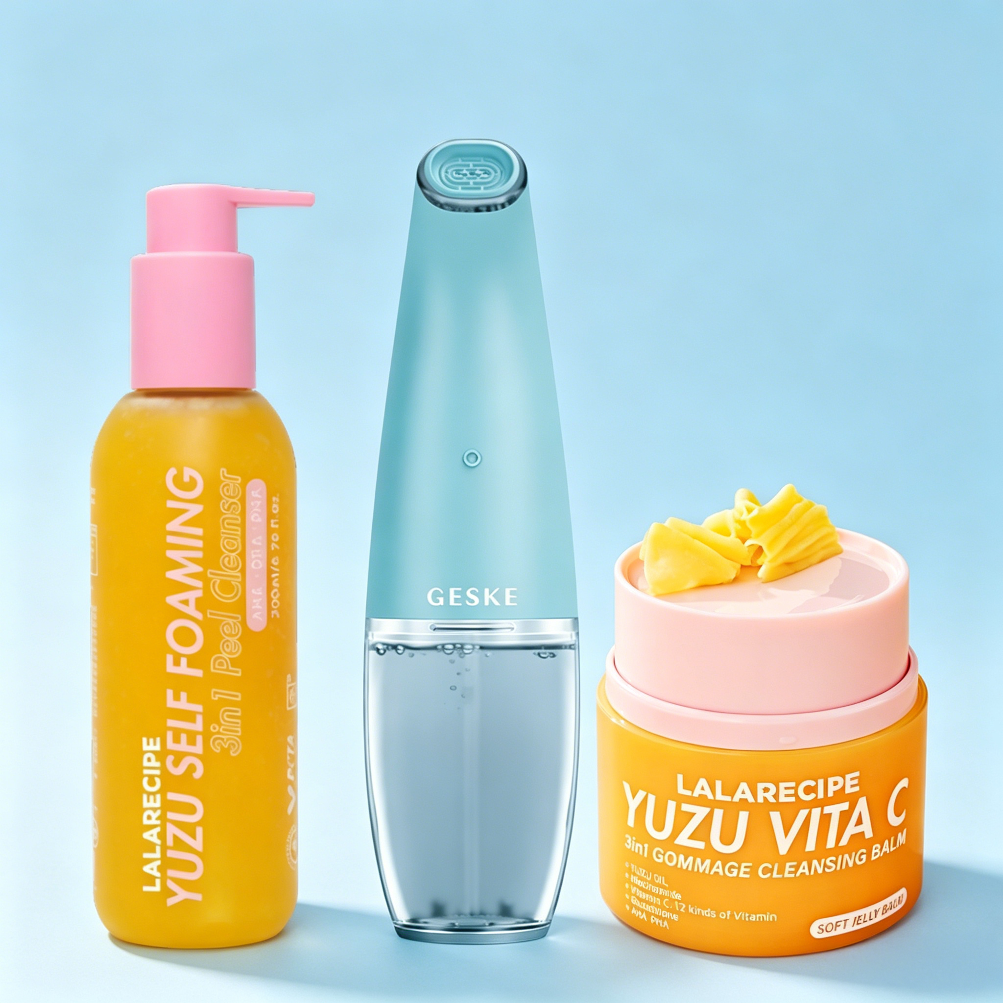 Geske x Lalarecipe: Hydro-Bright Cleansing Trio