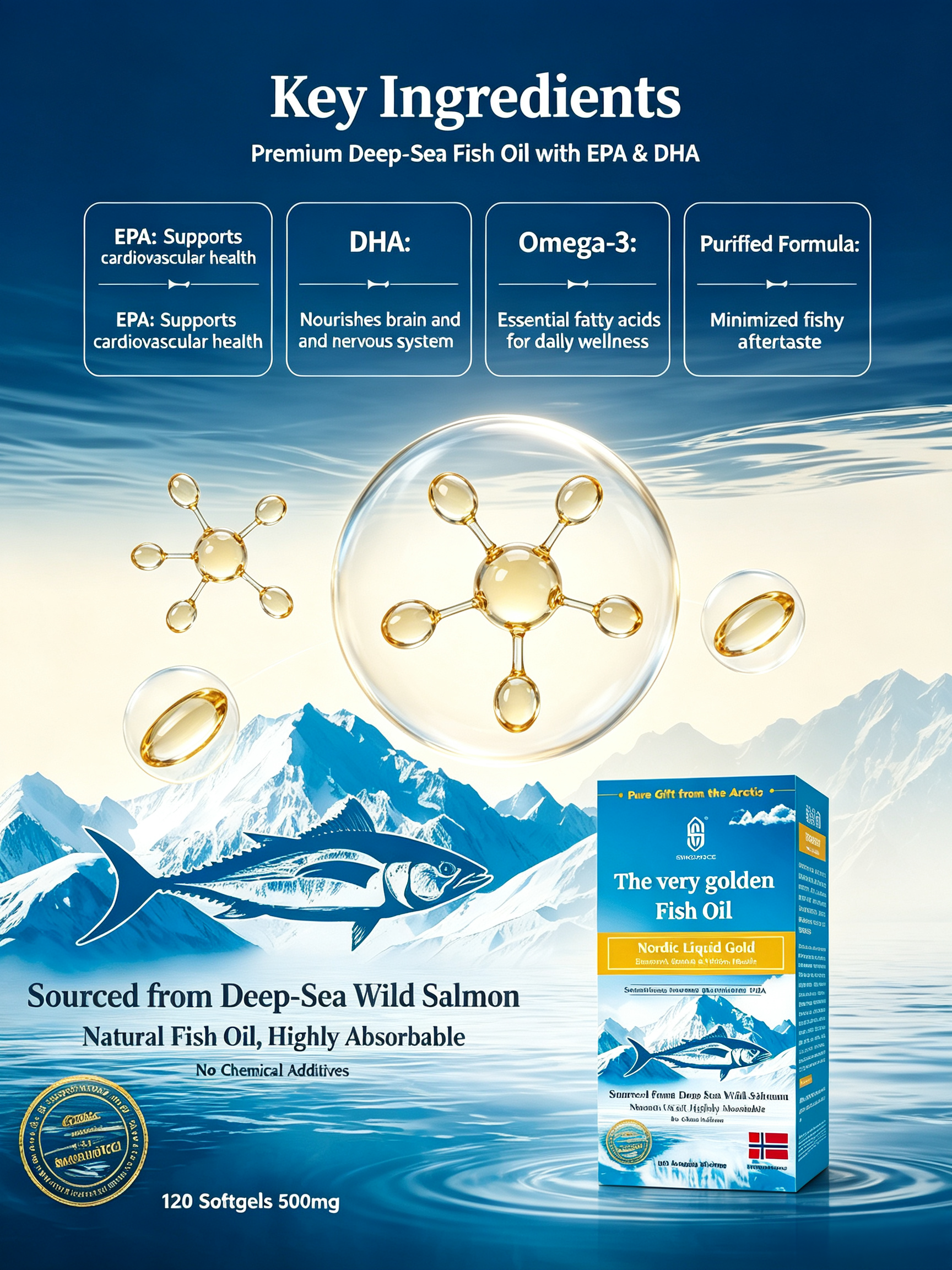 SINGCHOICE Golden Fish Oil 120S
