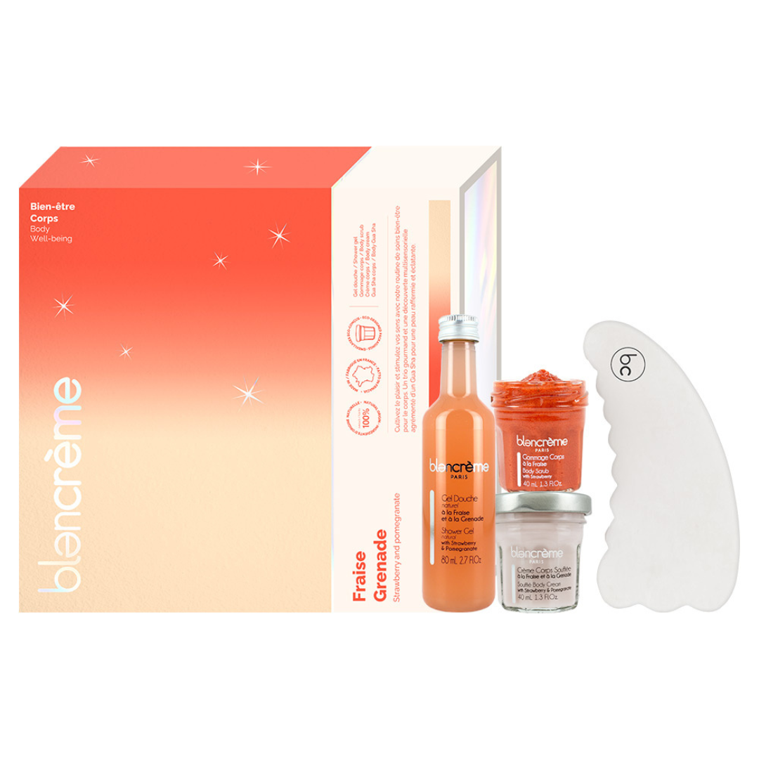 Blancrème Gua Sha Strawberry &amp; Pomegrante Gift Set