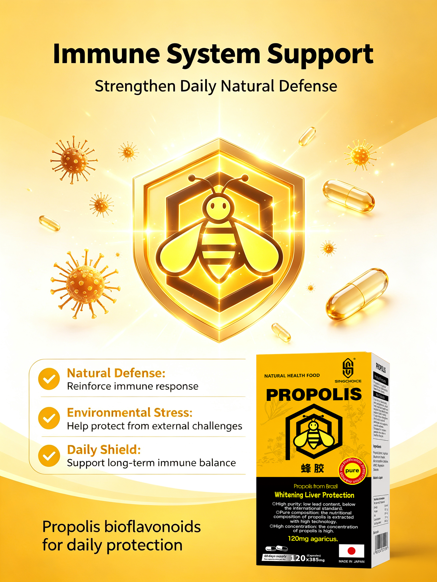 Singchoice Brazilian Bee Propolis Extract 120S