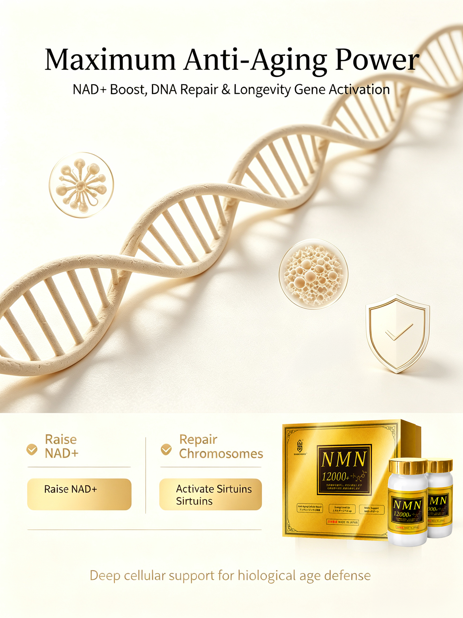 SINGCHOICE NMN12000+ Ultimate Longevity