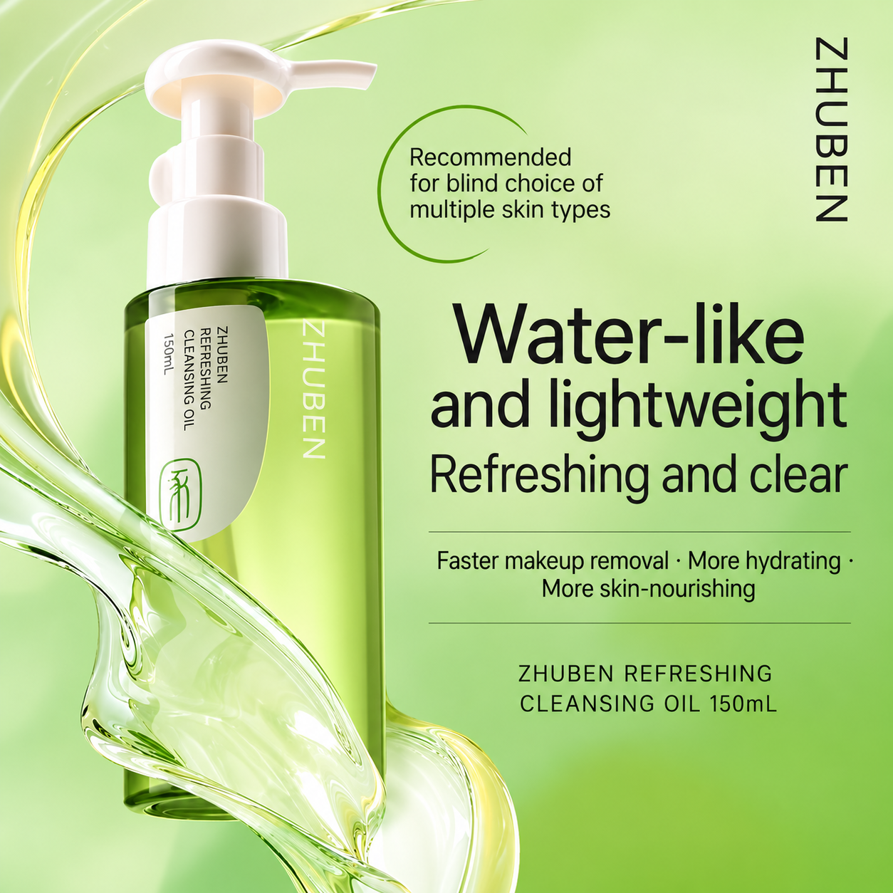 ZHUBEN REFRESHING CLEANSING OIL