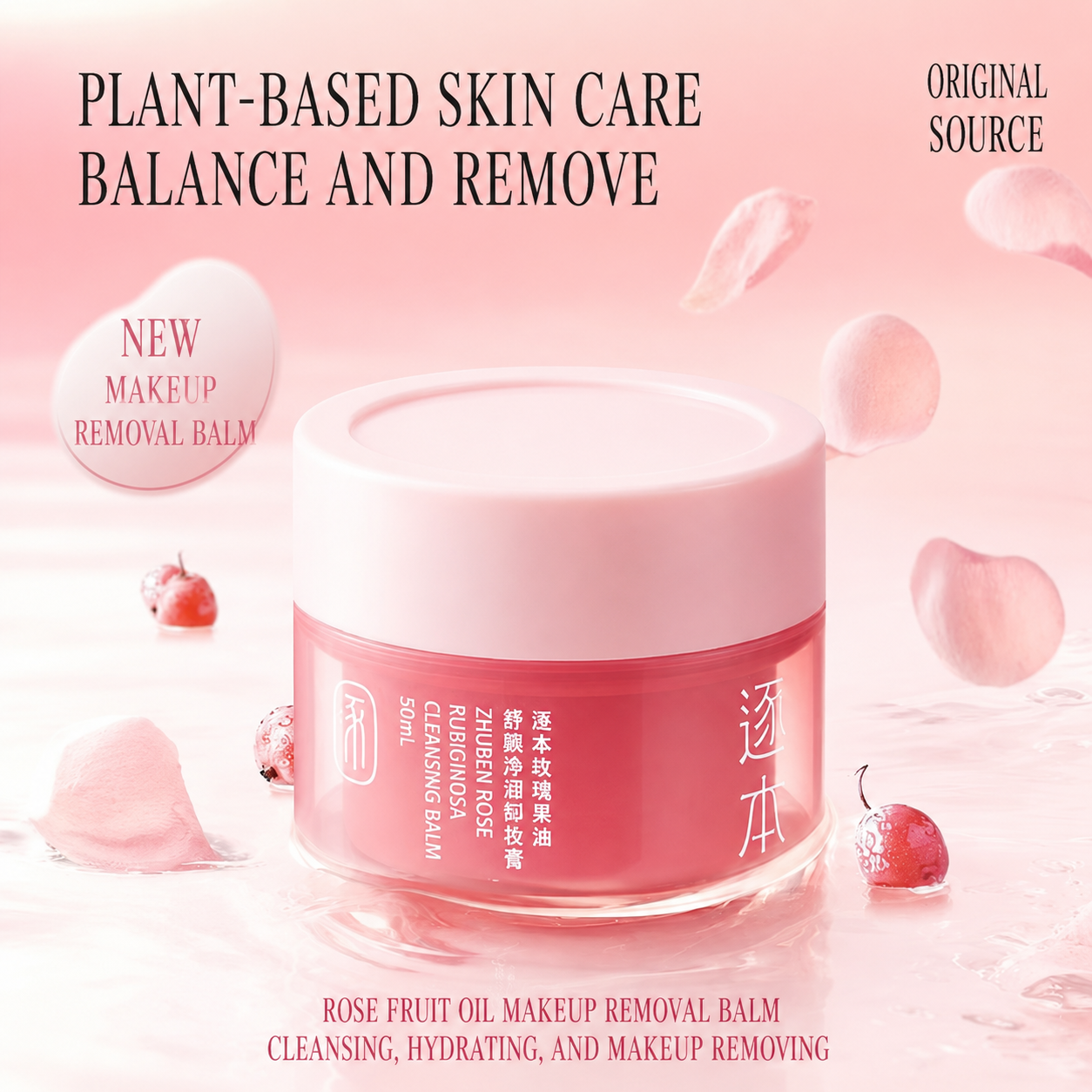 ZHUBEN ROSE RUBIGINOSA CLEANSING BALM