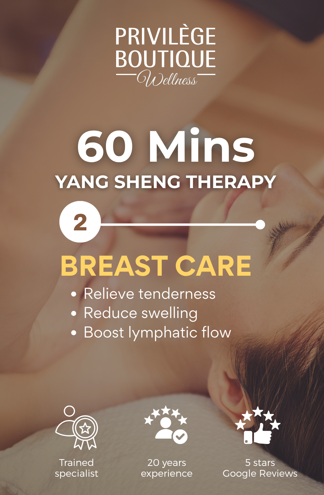 Privilege Boutique 1 FOR 1 Yang Sheng Massage $68