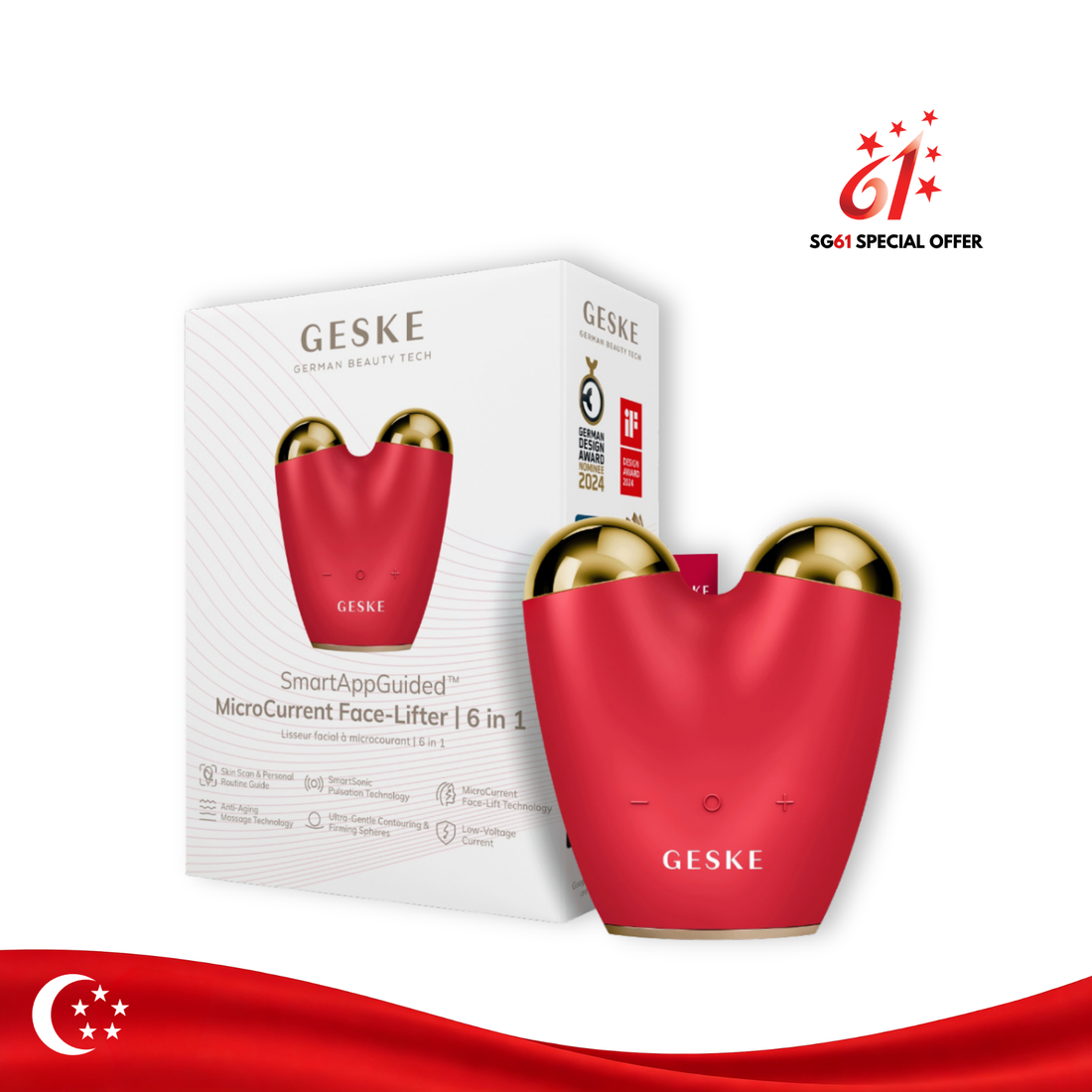 Geske MicroCurrent Face-Lifter | 6 in 1